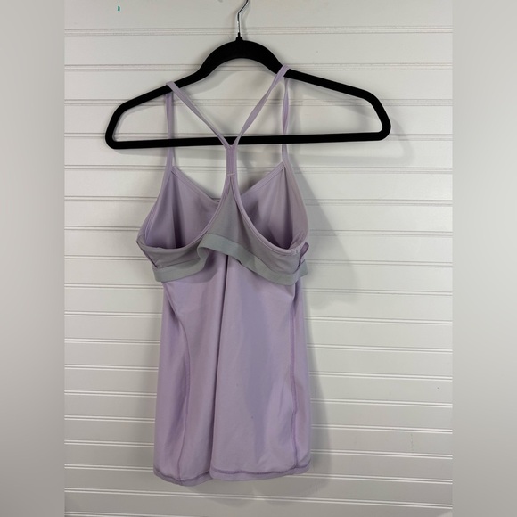 Lululemon women’s power Y lilac lavender workout tank top. Size 6. - Picture 4 of 9